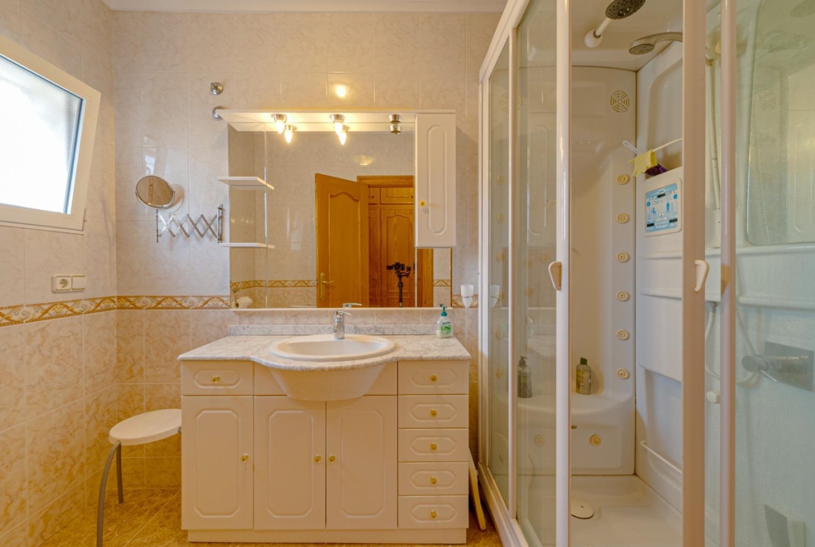 Large corner semi-detached house with sea views,