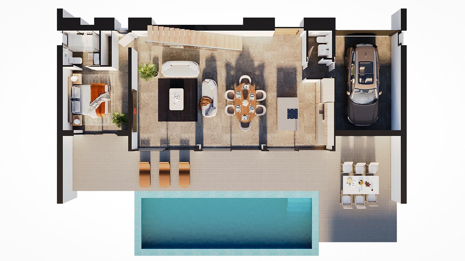2-7-142 Detached villas with private pool in La Merced