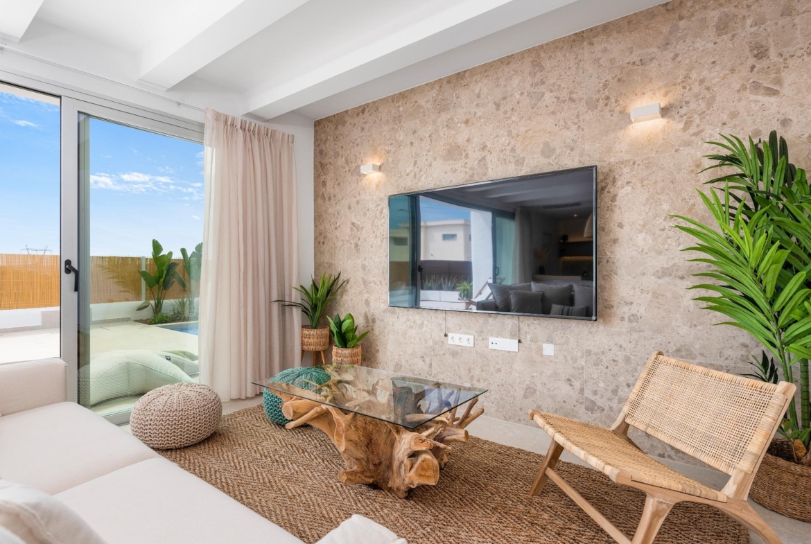 OBRA NUEVA EN DOLORES. VILLAS DE LUJO (SANTORINI) 3 DORM. 2 BAÑOS. PARCELA 260 M2. GARAJE+PISCINA.