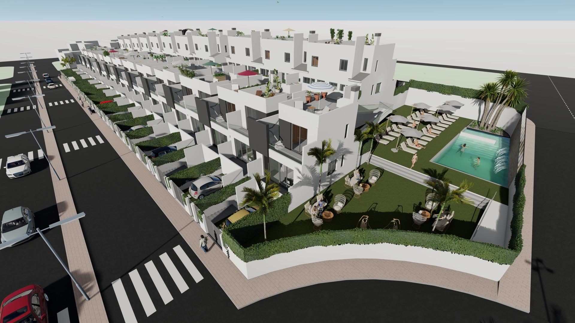 OBRA NUEVA! ADOSADOS EN COX. SOLARIUM 33 M2. TERRAZA 36 M2.GARAJE+TRASTERO. PISCINA