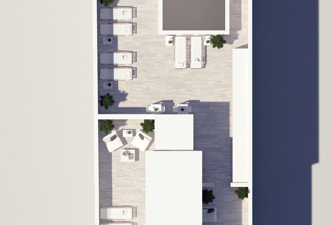 OBRA NUEVA EN TORREVIEJA A 150 METROS DE LA PLAYA. 2 DORMITORIOS. 2 BAÑOS. PISCINA COMUNITARIA.