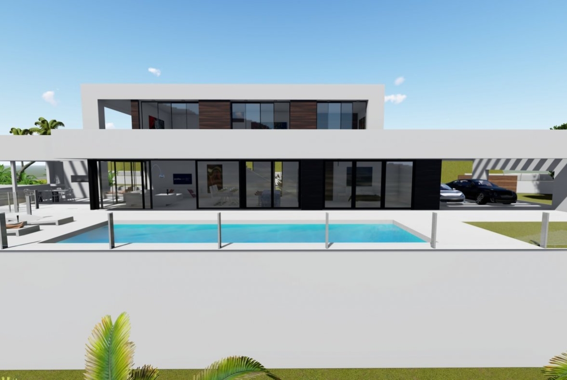 Villa de diseño minimalista en zona Canuta Alta de Calpe