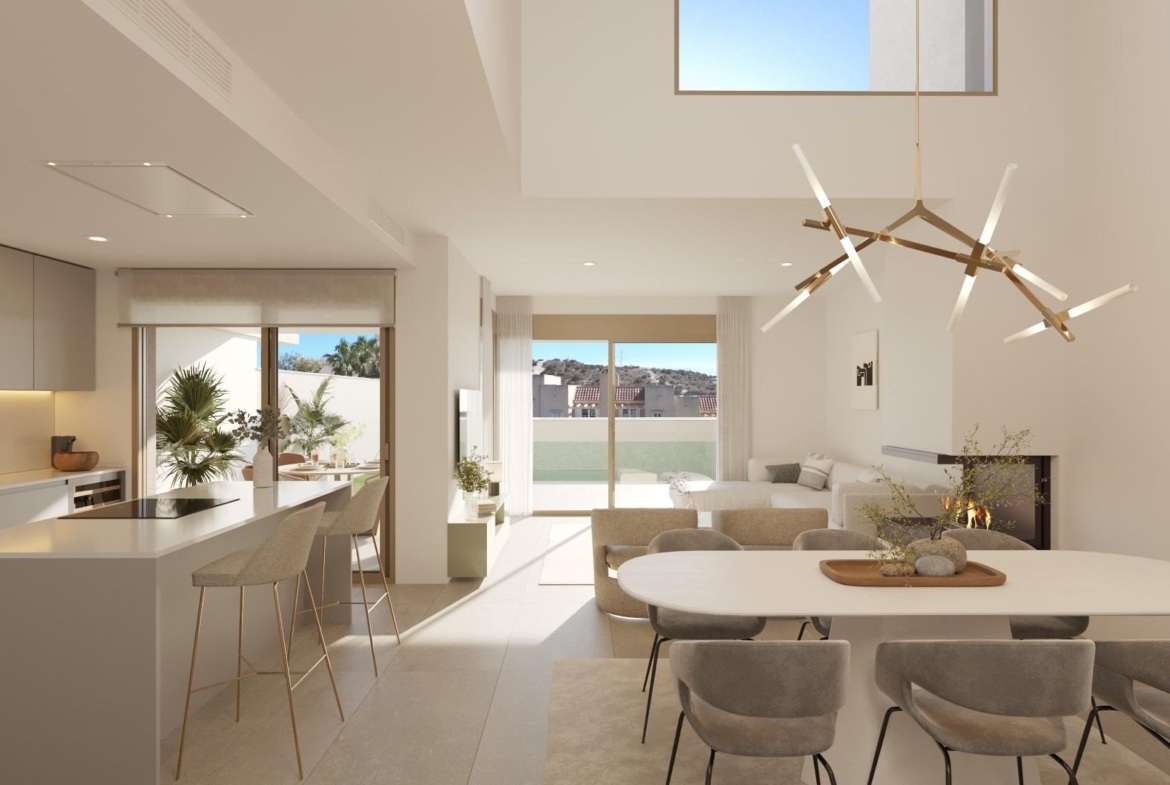New luxury semi-detached homes with exclusive design with private pool