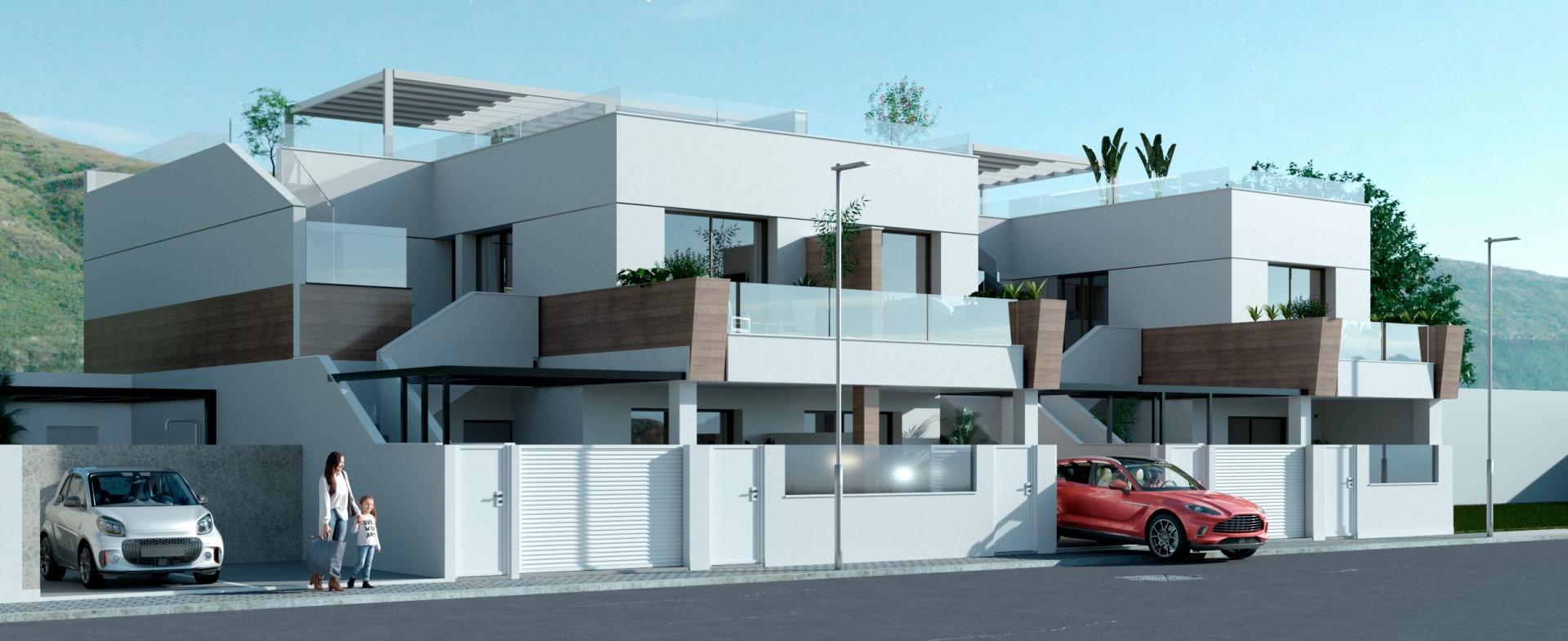Nieuwe promotie van de begane grond of bovenverdieping bungalow in Pilar de la Horadada