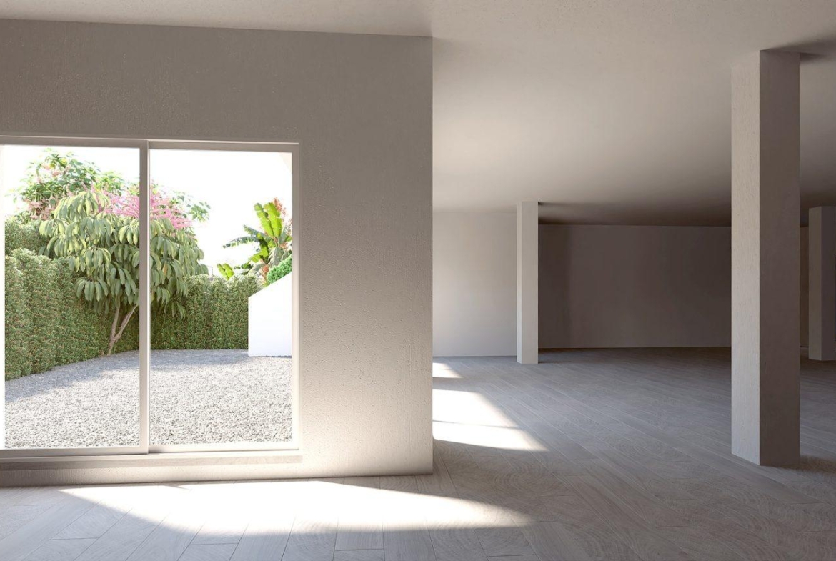 VILLA’S EN ALGORFA. VALLA DE UNA PLANTA. 136 M2 DE CASA. PARCELA 470 M2.SOTANO 180M2