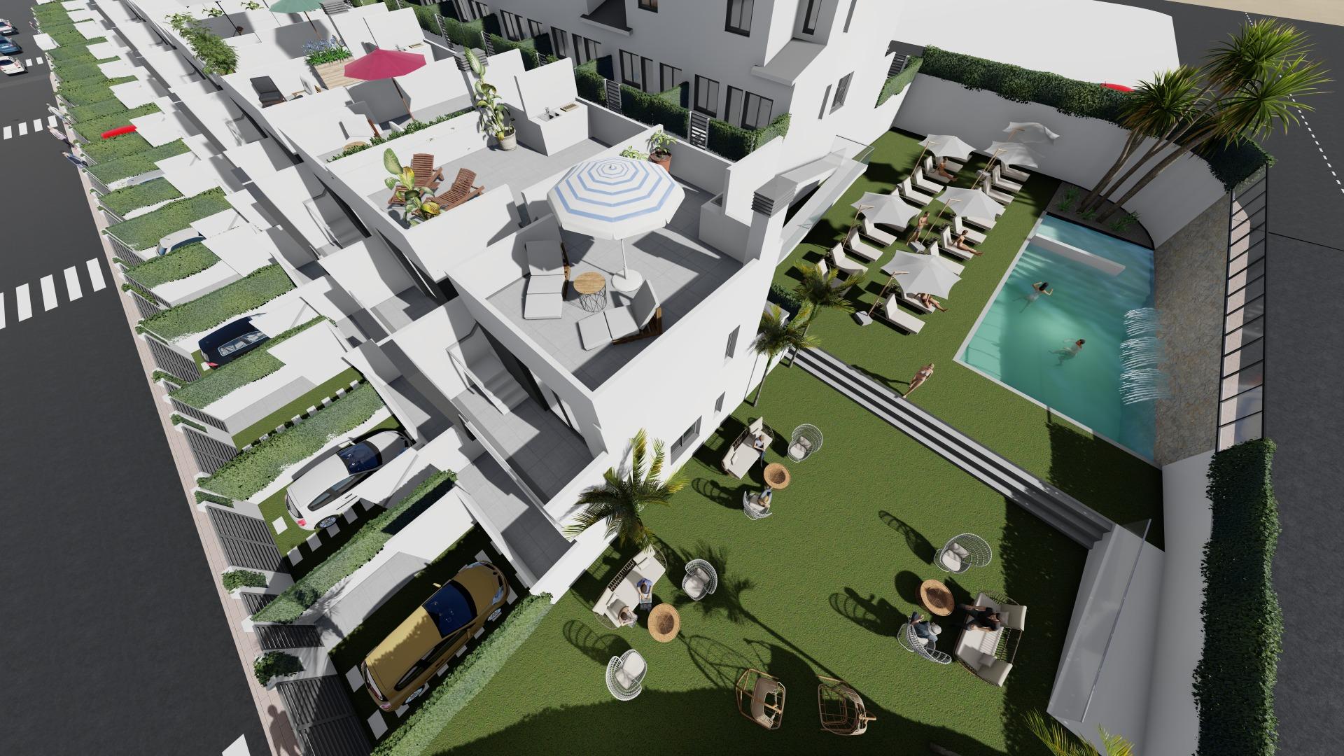 OBRA NUEVA! ADOSADOS EN COX. SOLARIUM 33 M2. TERRAZA 36 M2.GARAJE+TRASTERO. PISCINA