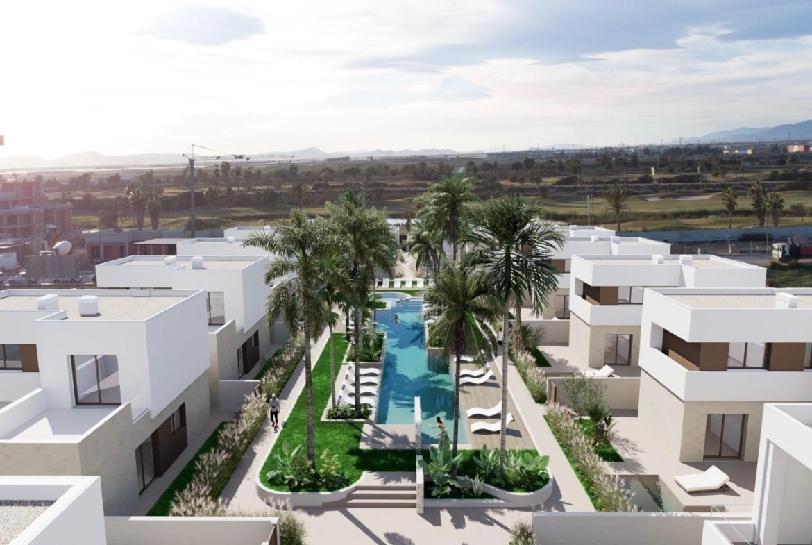 OBRA NUEVA! VILLAS EN LOS ALCAZARES CON PISCINA PRIVADA.