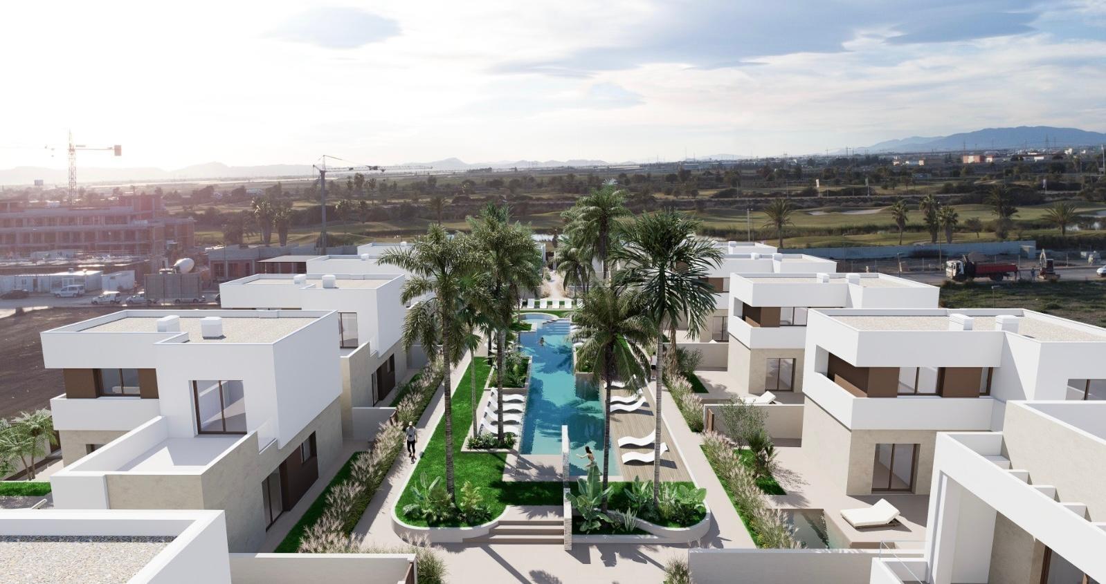 2-8-278 OBRA NUEVA! VILLAS EN LOS ALCAZARES CON PISCINA PRIVADA.