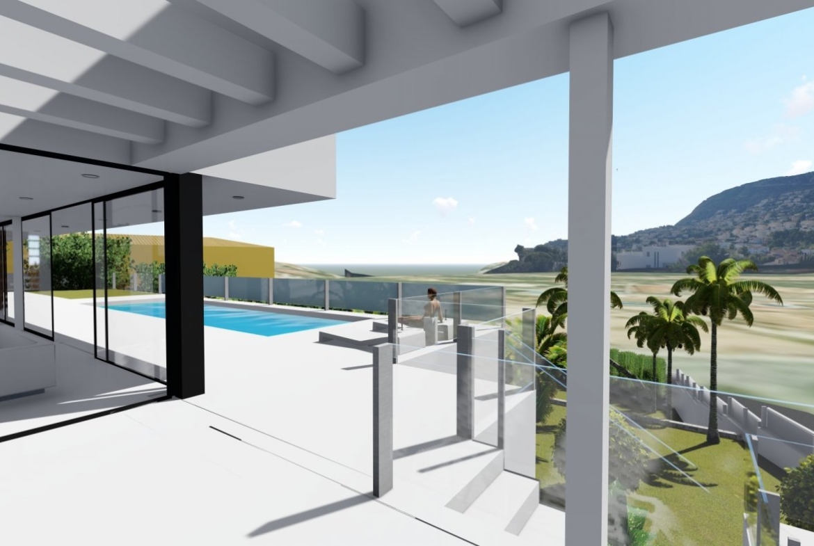 Villa de diseño minimalista en zona Canuta Alta de Calpe