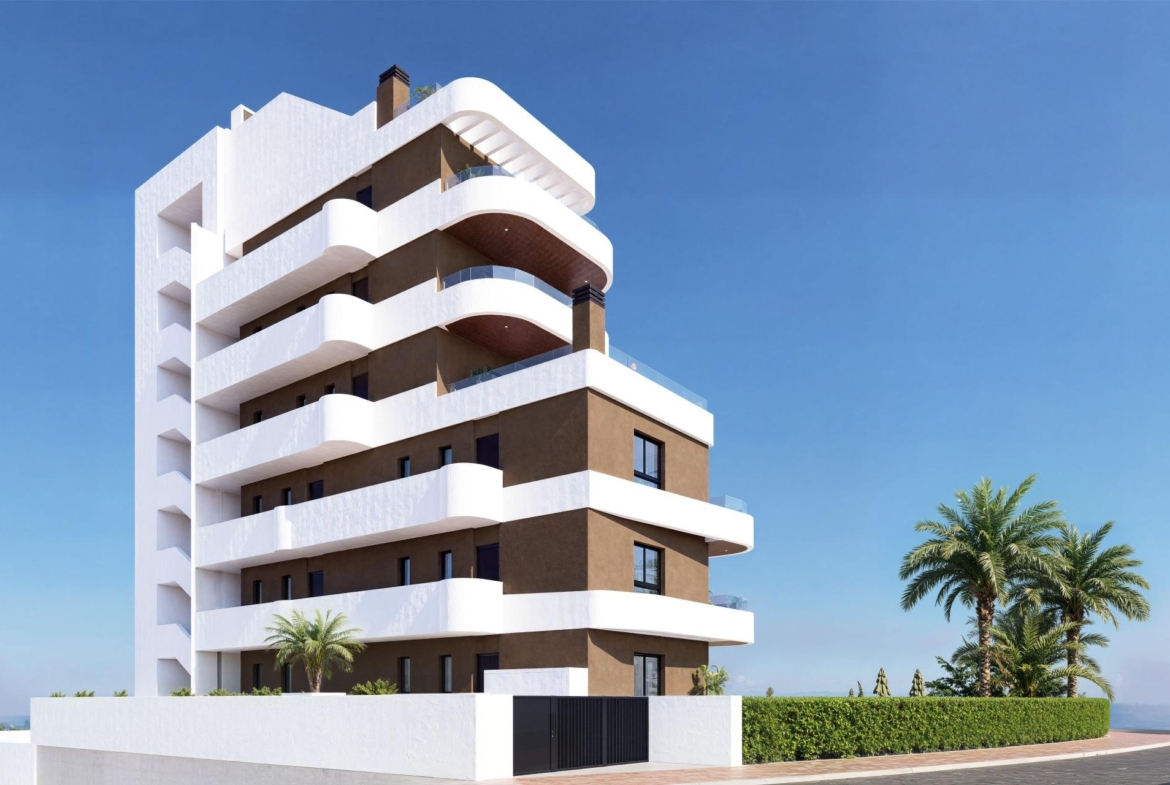 OBRA NUEVA EN GUARDAMAR DEL SEGURA! APARTAMENTO DE 2 DORM. 2 BAÑOS. TERRAZA DE 13 M2. PISCINA.