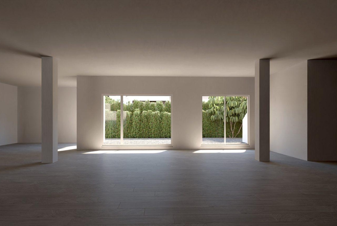 VILLA’S EN ALGORFA. VALLA DE UNA PLANTA. 136 M2 DE CASA. PARCELA 470 M2.SOTANO 180M2