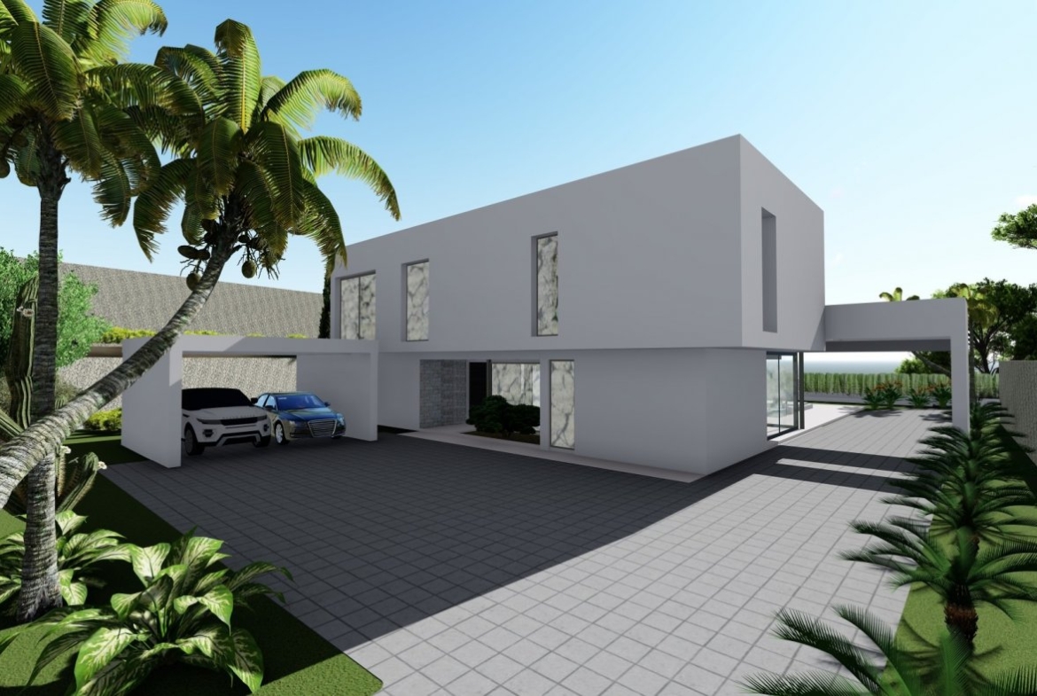 Villa de diseño en Maryvilla con vistas al mar