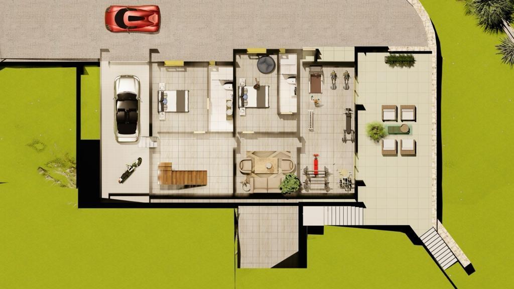 Exquisite villa under construction on an expansive plot
