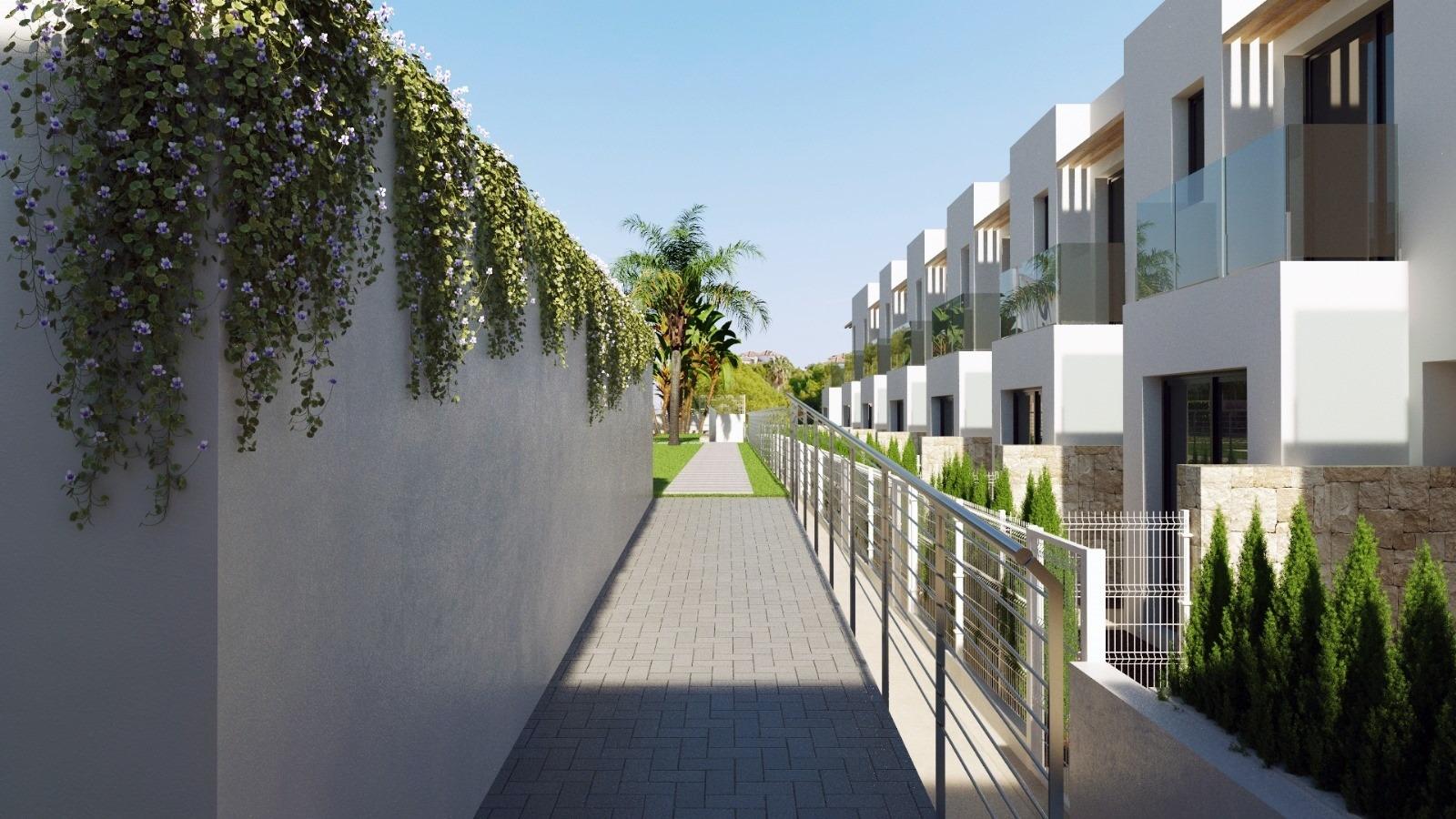 2-9-96 New semi-detached homes with communal pool