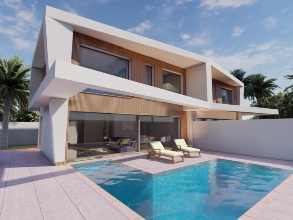NEW BUILD IN GRAN ALACAN! SEMI-DETACHED VILLAS MODEL LINDA. 3 BEDROOMS. 3 BATHROOMS. WITH PARKING AND POOL.