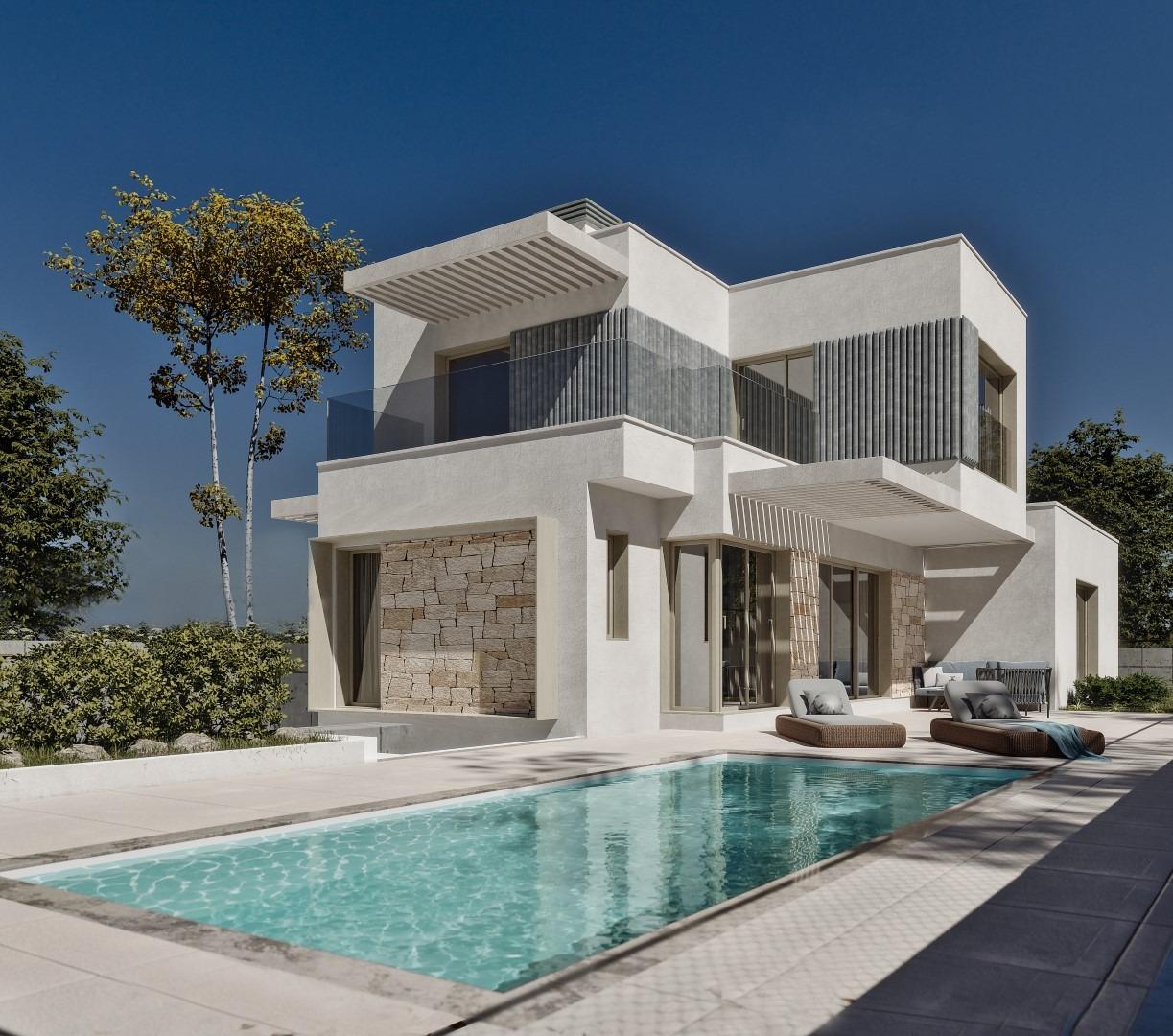 Independent villas of avant-garde design in Sierra Cortina