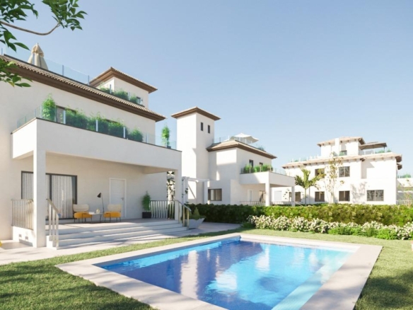 New single-family homes with private pool