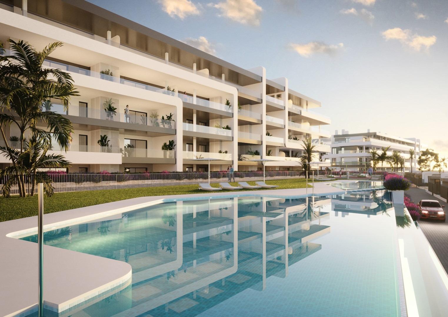 Nieuw gebouwde appartementen met uitzicht op zee