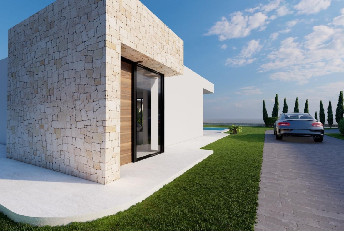 Modern Ibiza-style villa with private pool