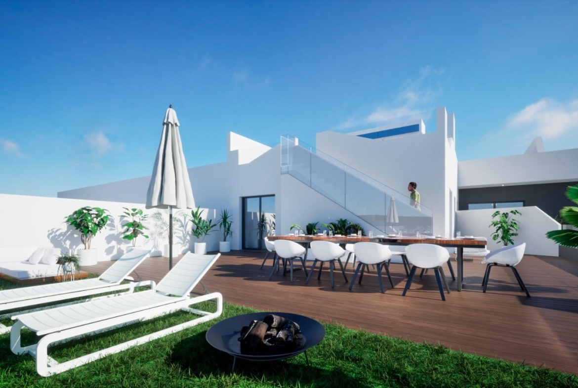 OBRA NUEVA. RESIDENCIAL PRIVADA EN BENIJOFAR. 2 DORM. 2 BAÑOS. TERRAZA 16 M2. PISCINA.