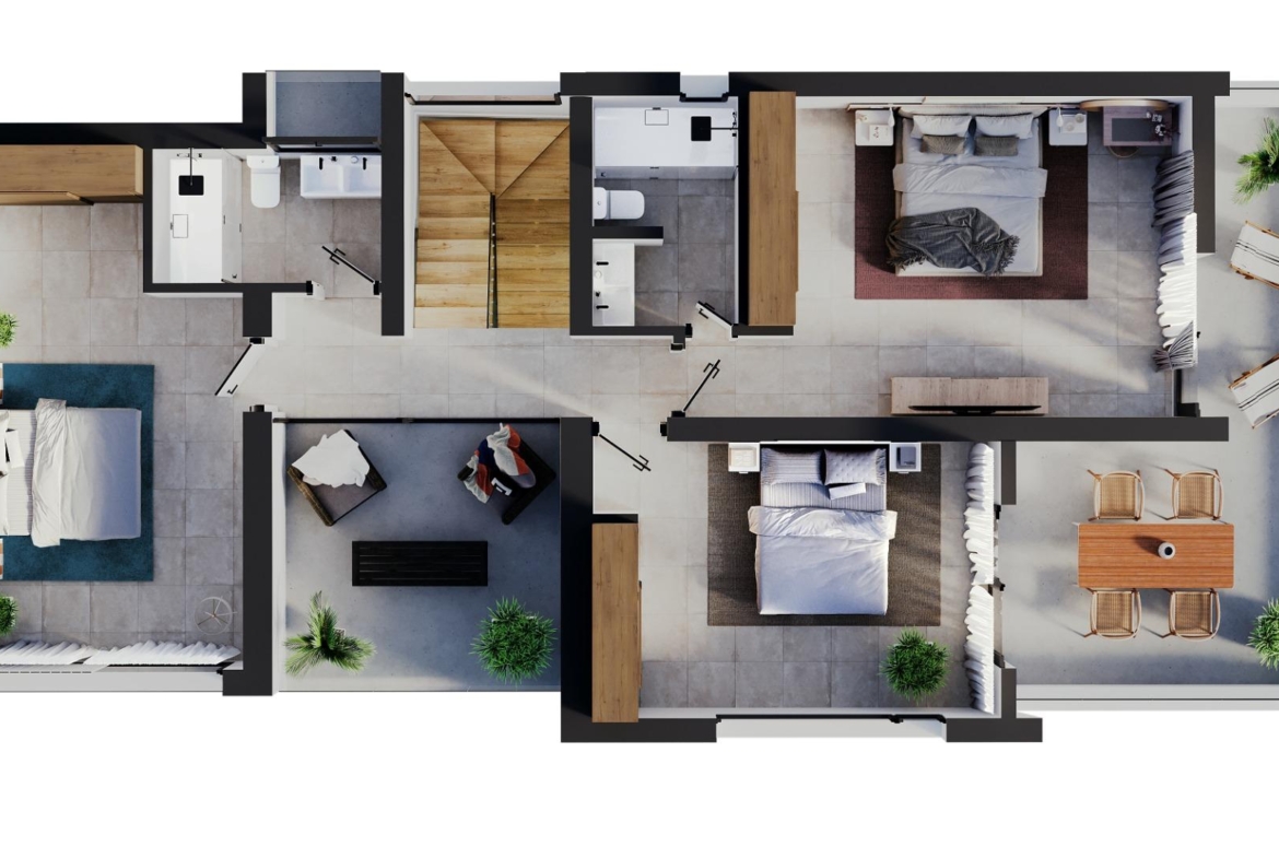 Detached villas with private pool