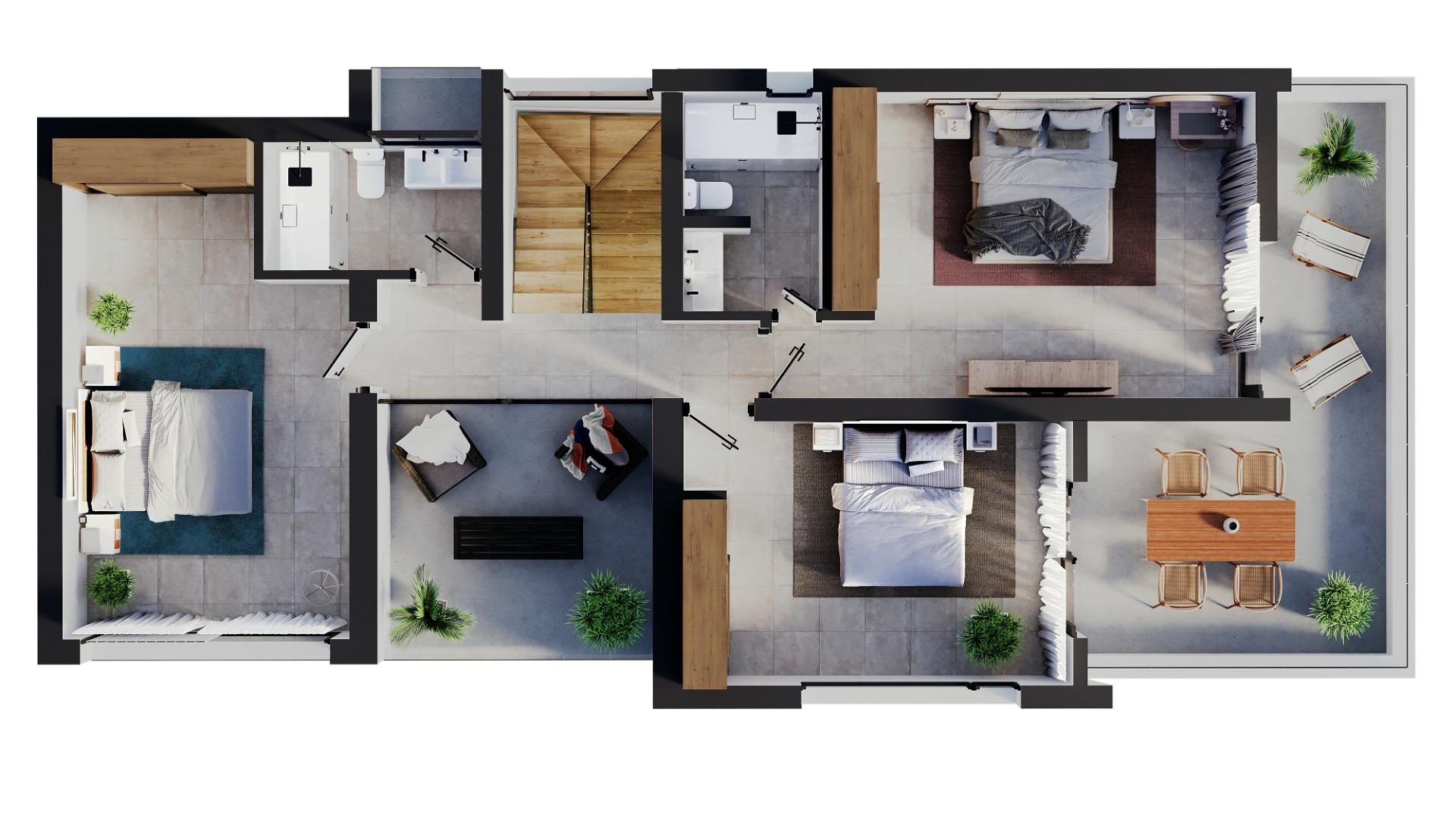 Detached villas with private pool