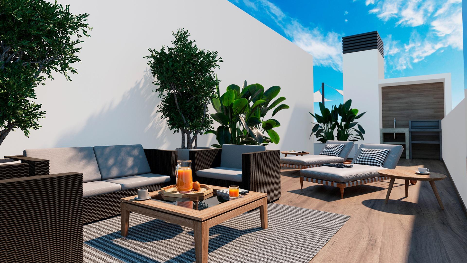 NEW BUILDING 200 METERS FROM PLAYA DEL CURA. WITH COMMUNITY POOL. GYM. SAUNA AND CHILL-OUT AREA.