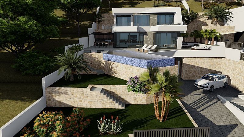 Villa Moderna en Calpe con impresionantes vistas al Mar