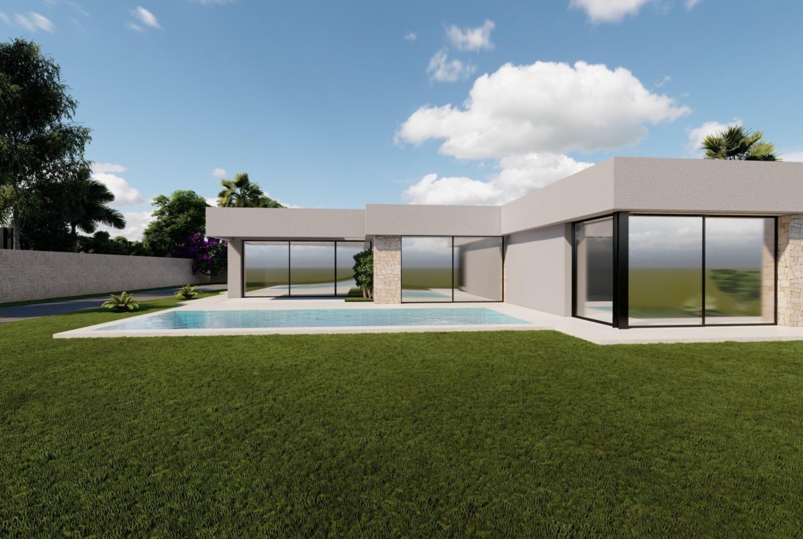 Modern Ibiza-style villa with private pool