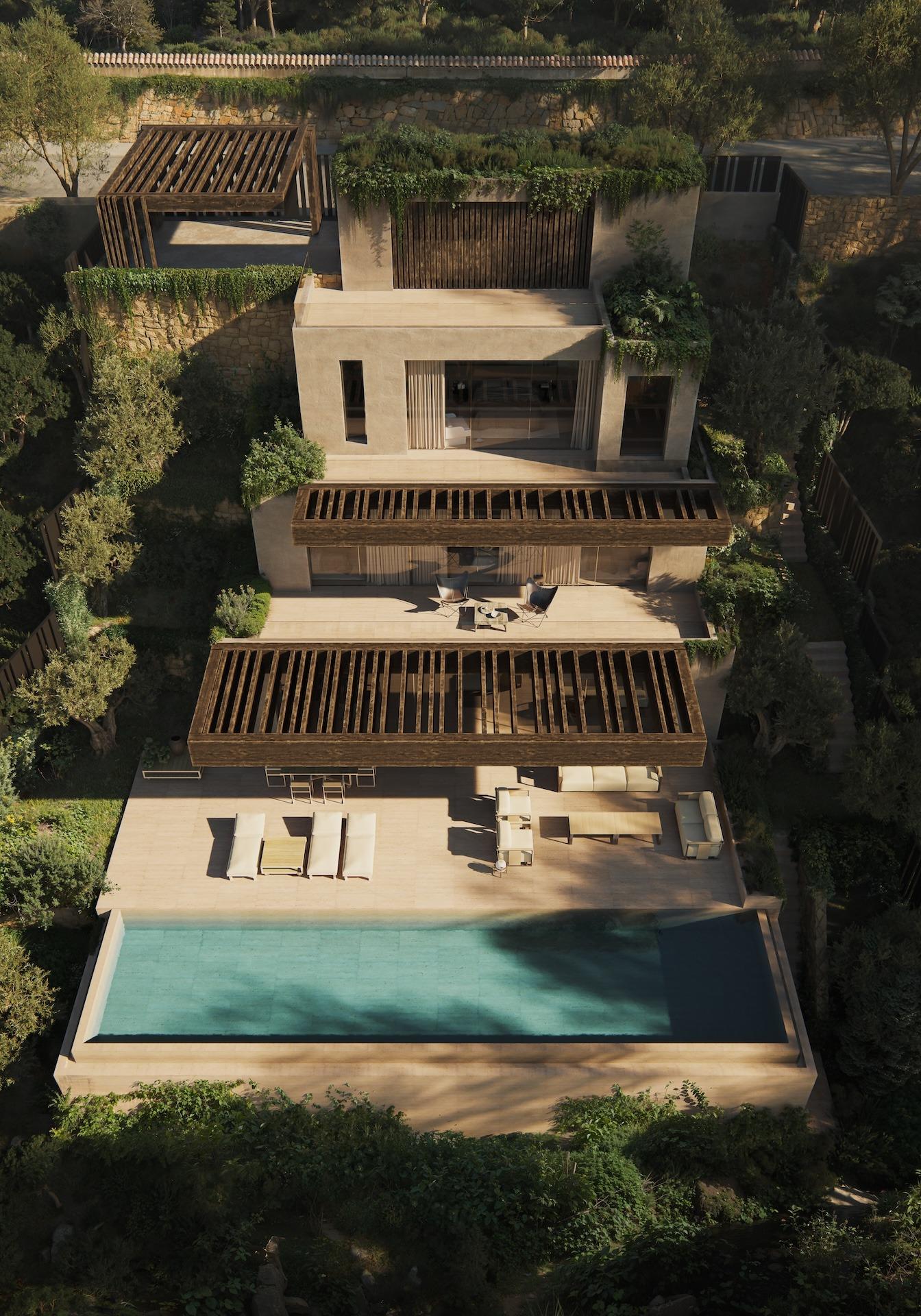 Exclusief modern design villa met uitzicht op zee
