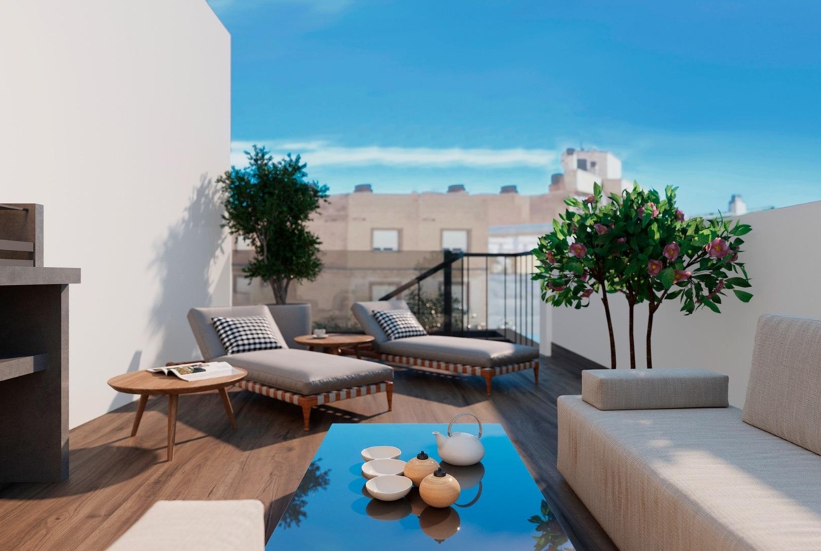 NEW BUILDING 200 METERS FROM PLAYA DEL CURA. WITH COMMUNITY POOL. GYM. SAUNA AND CHILL-OUT AREA.