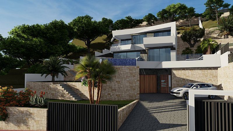 Villa Moderna en Calpe con impresionantes vistas al Mar