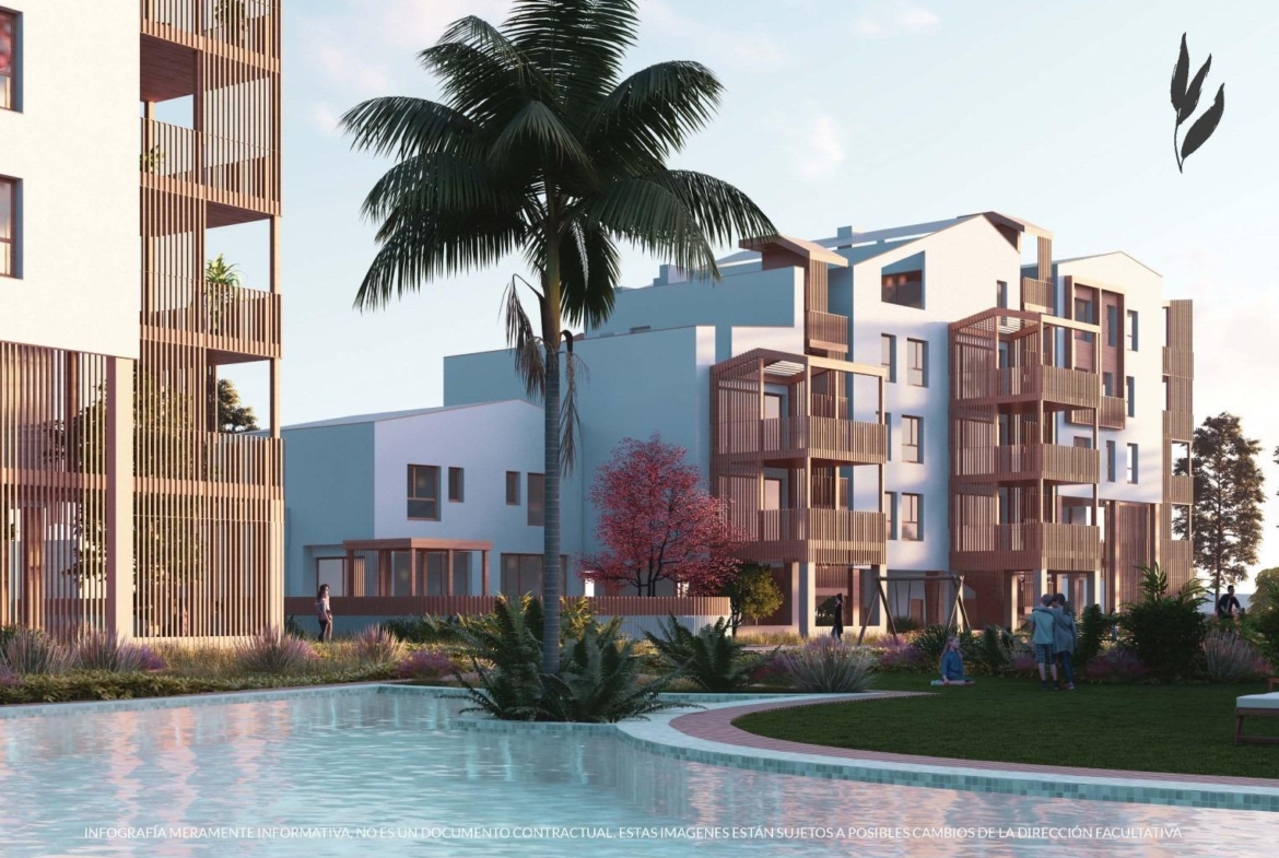 Newly built sustainable homes next to the sea