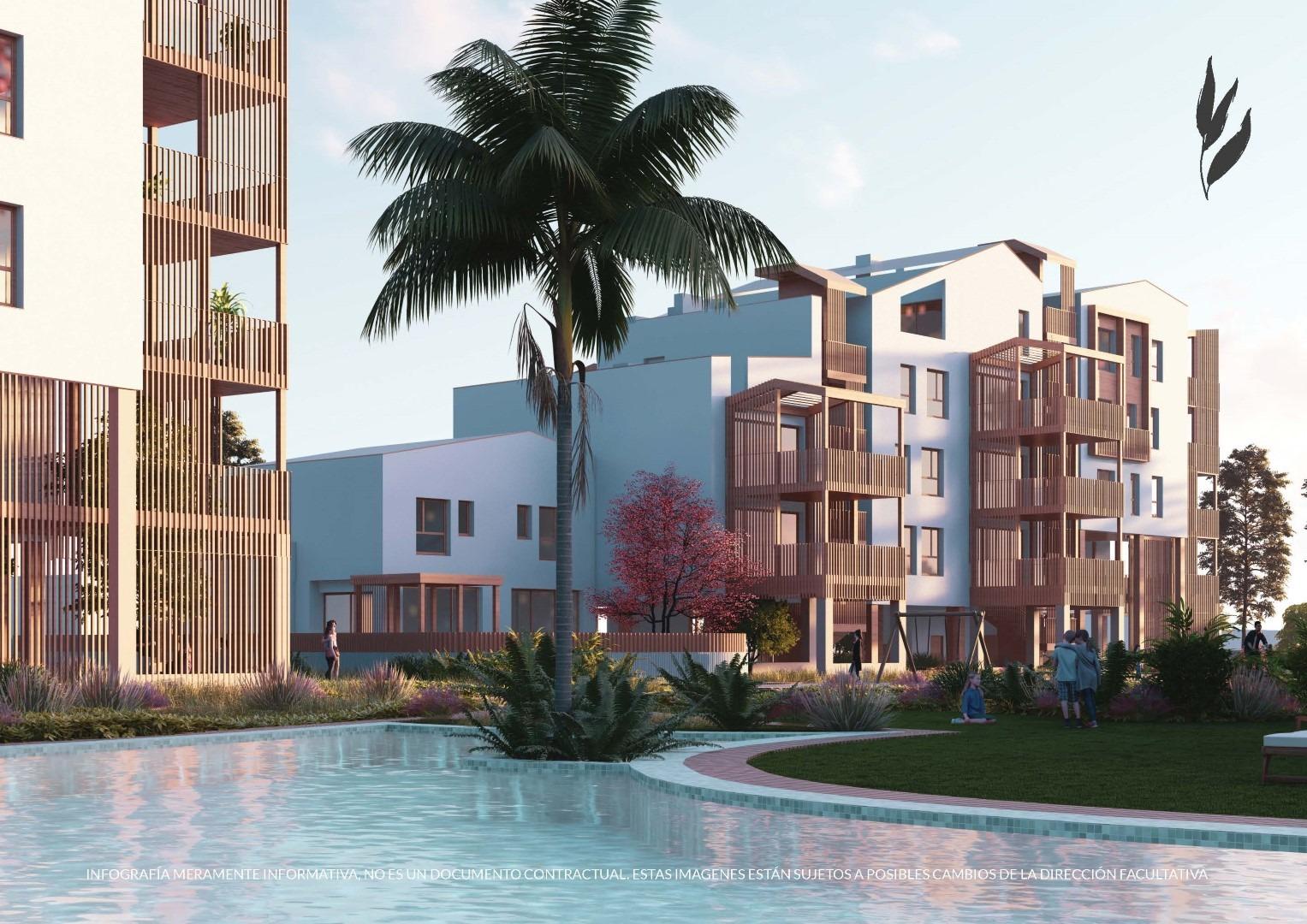 Newly built sustainable homes next to the sea