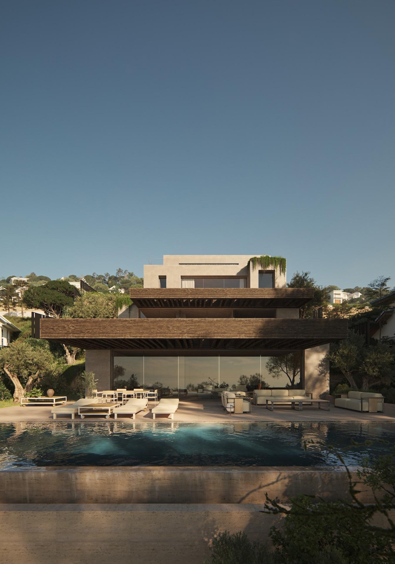 Exclusief modern design villa met uitzicht op zee