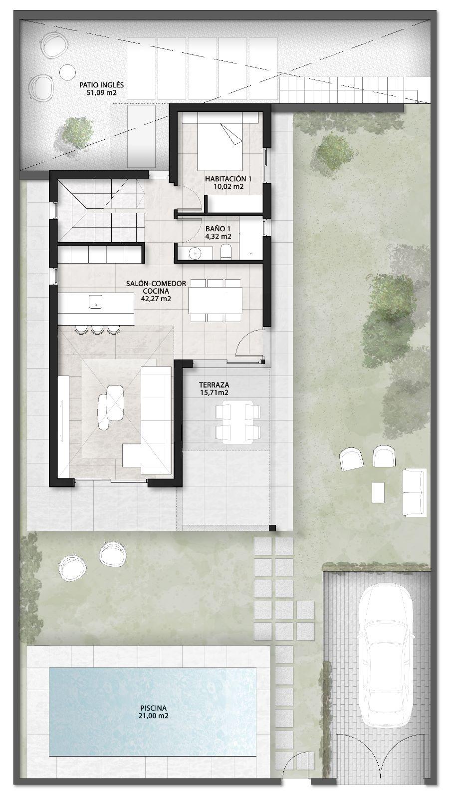 Independent villas with private pool