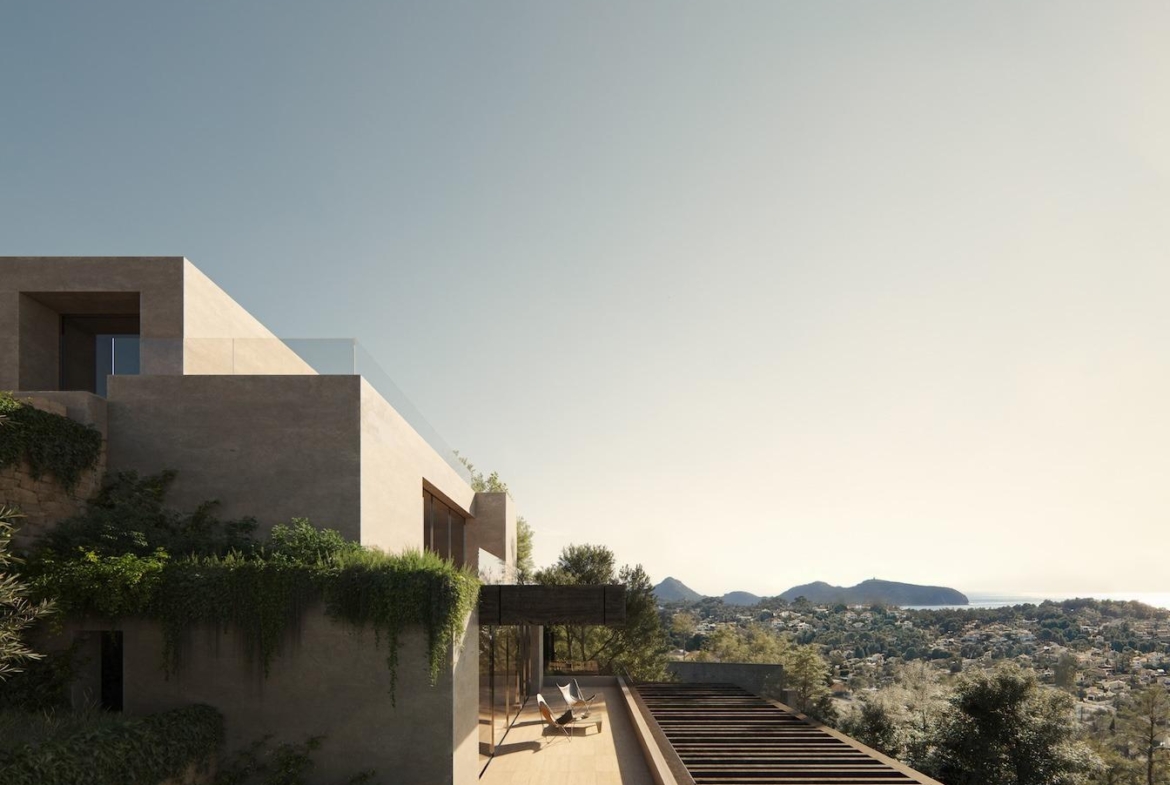 Exclusief modern design villa met uitzicht op zee