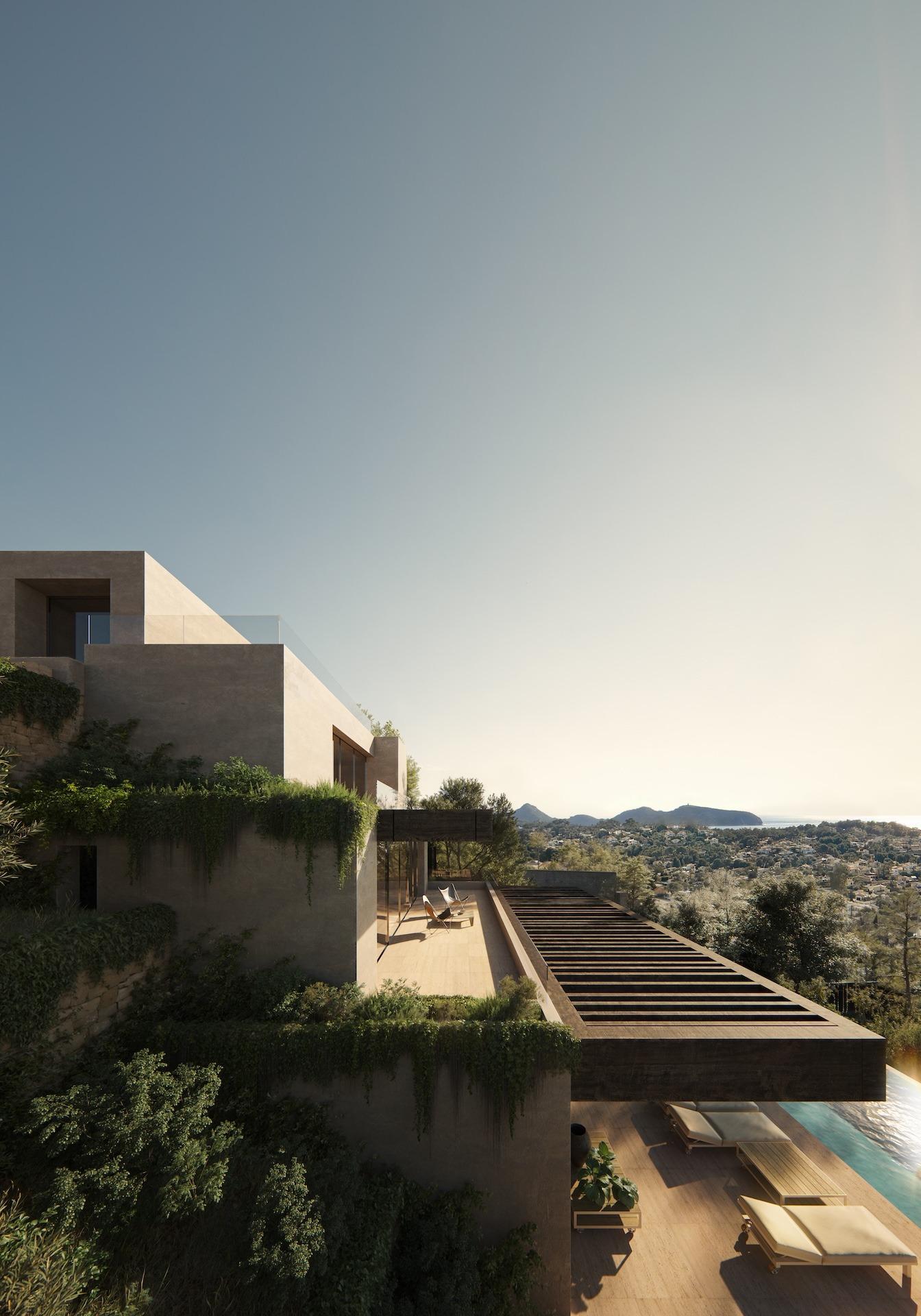 Exclusief modern design villa met uitzicht op zee