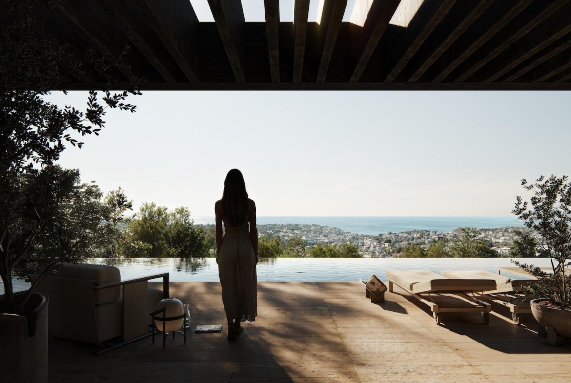 Exclusief modern design villa met uitzicht op zee