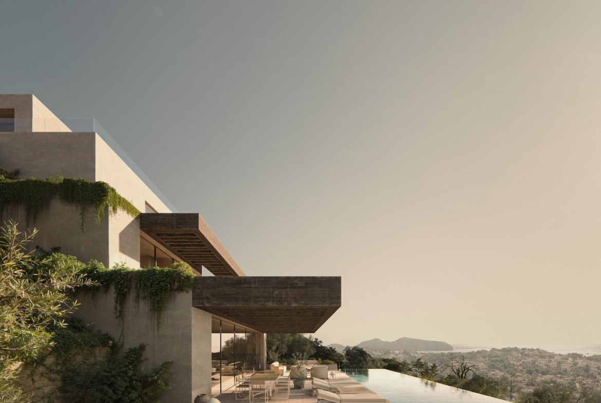 Exclusief modern design villa met uitzicht op zee