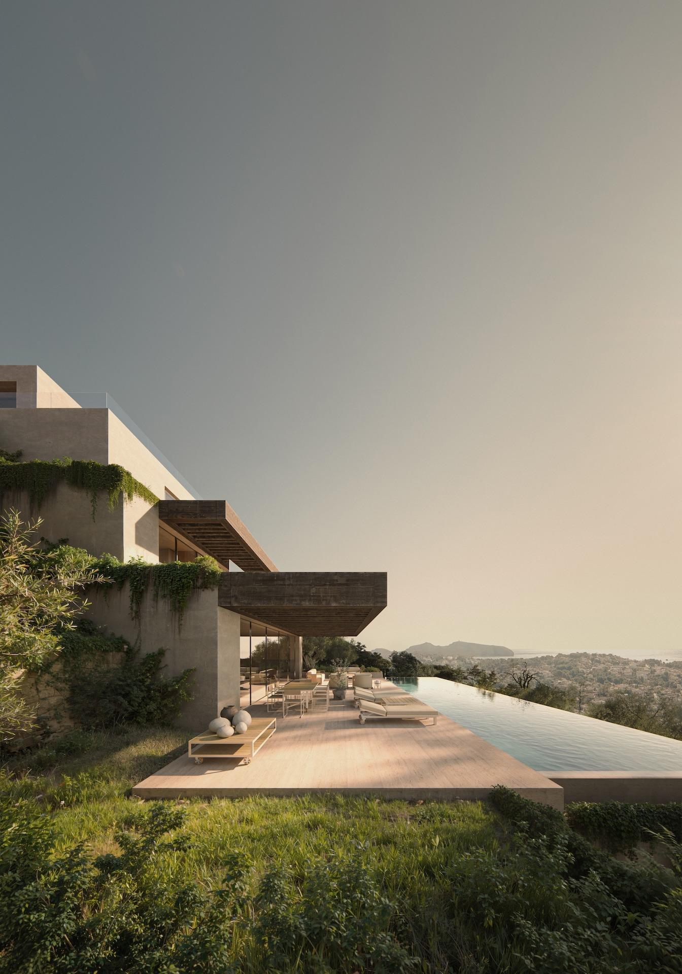 Exclusief modern design villa met uitzicht op zee
