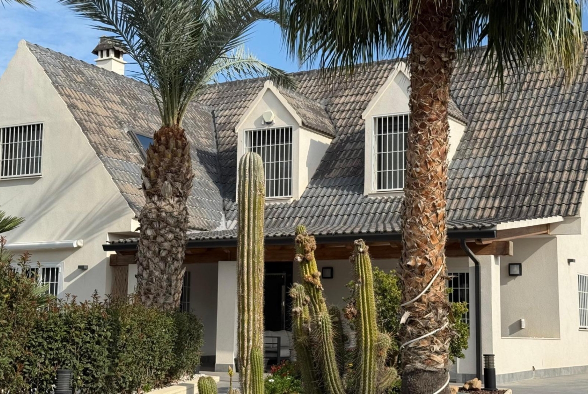 Detached villa with private pool and large plot