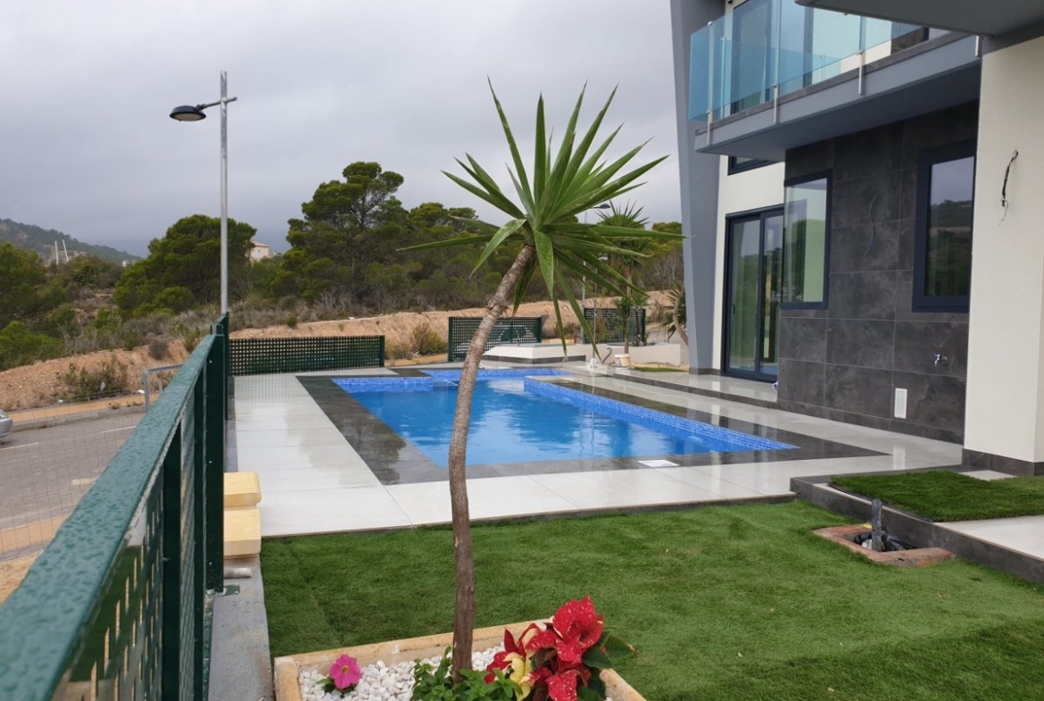 Budget villas with sea views in Finestrat