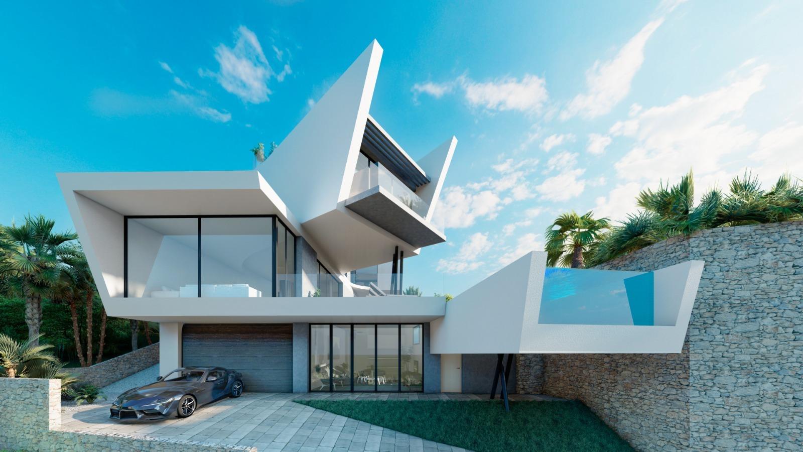 3-2-104 NEW BUILT. LUXURY VILLA IN ORIHUELA COSTA. 5 BEDROOMS. 5 BATHROOMS. 550M2 OF PLOT.