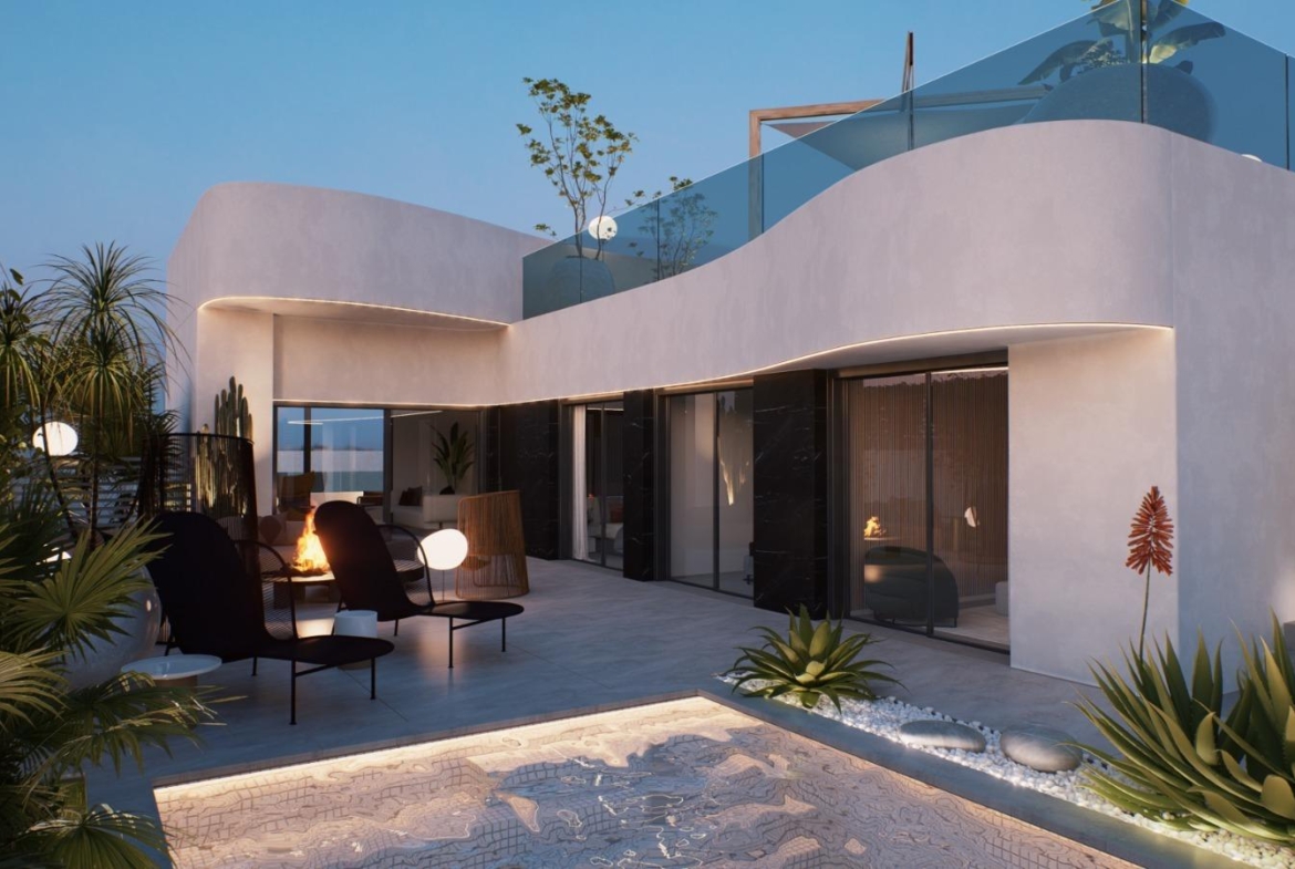 VILLAS DE LIJO EN CIUDAD QUESADA CON PISCINA. 3 DORM. 2 BAÑO. 125 M2 DE CASA. 360 M2 DE PARCELA.