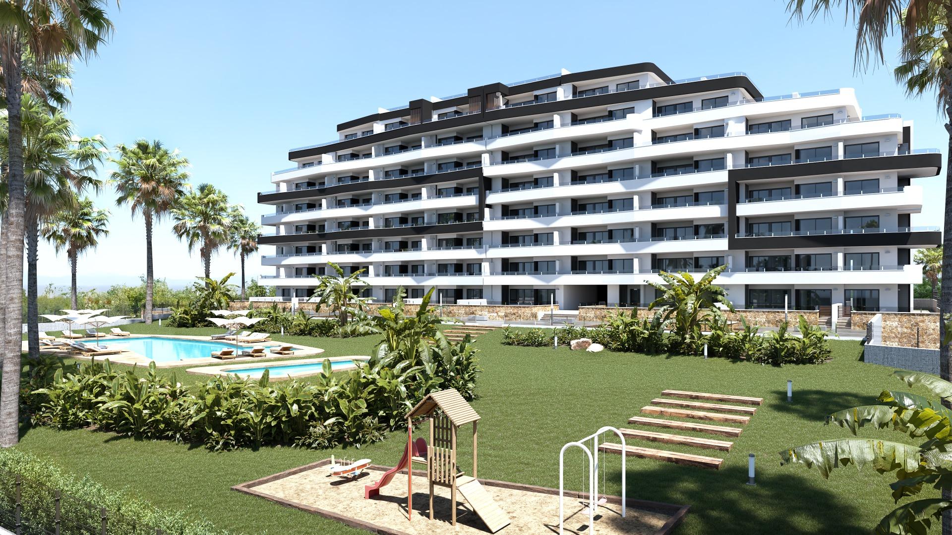 3-2-163 OBRA NUEVA EN SAN MIGUEL DE SALINAS CON GARAJE Y TRASTERO INCLUIDO! 2 DORM. 2 BAÑOS. CON TERRAZA DE 20 M2. PISCINA COMUNITARIA.