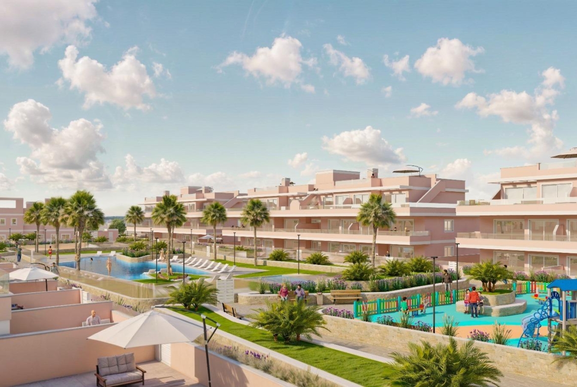 BUNGALOWS DE OBRA NUEVA EN PILAR DE LA HORADADA CON JARDIN DE 57 M2 Y TERRAZA DE 33 M2. GARAJE INCLUIDO. 3 DORM. 2 BAÑOS.