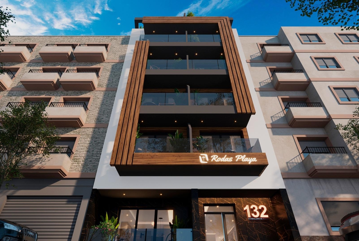 NEW BUILDING 200 METERS FROM PLAYA DEL CURA. WITH COMMUNITY POOL. GYM. SAUNA AND CHILL-OUT AREA.