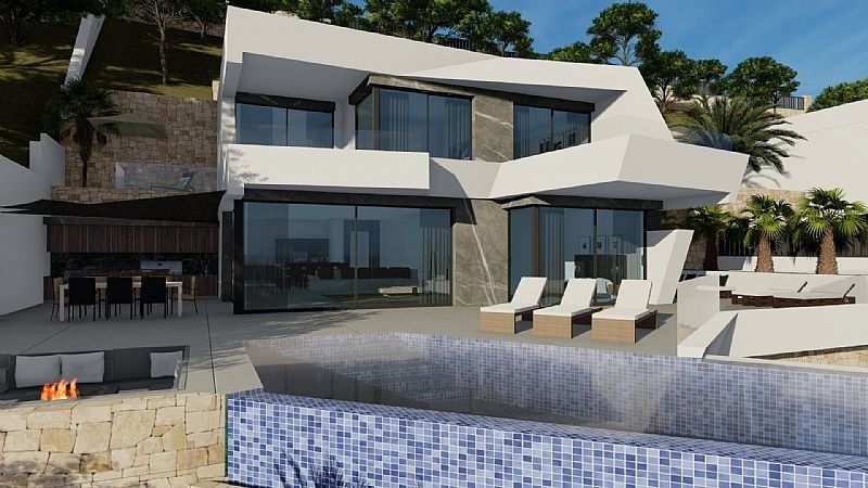 Villa Moderna en Calpe con impresionantes vistas al Mar