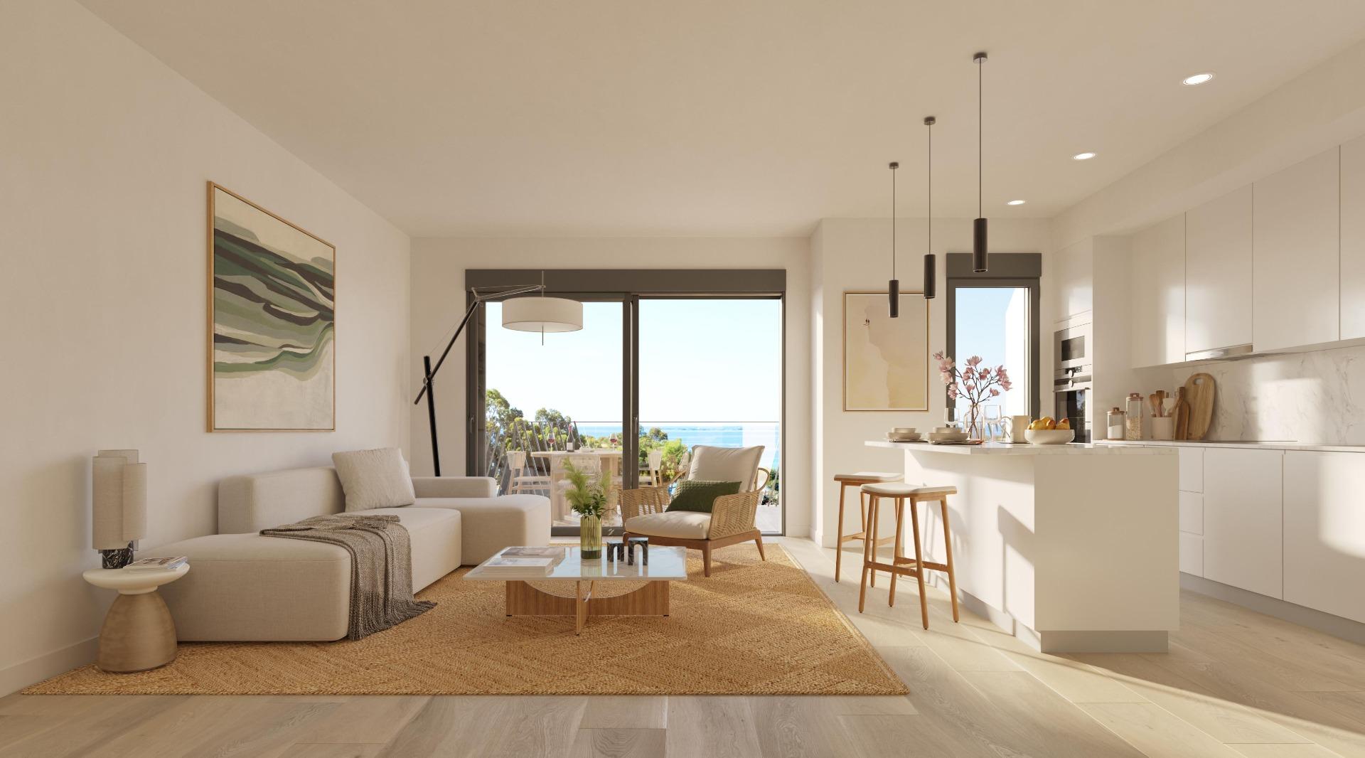 New apartments and penthouses on the first line of Playa del Torres